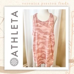 NWT Athleta Pink Camo Ultimate Train Tank